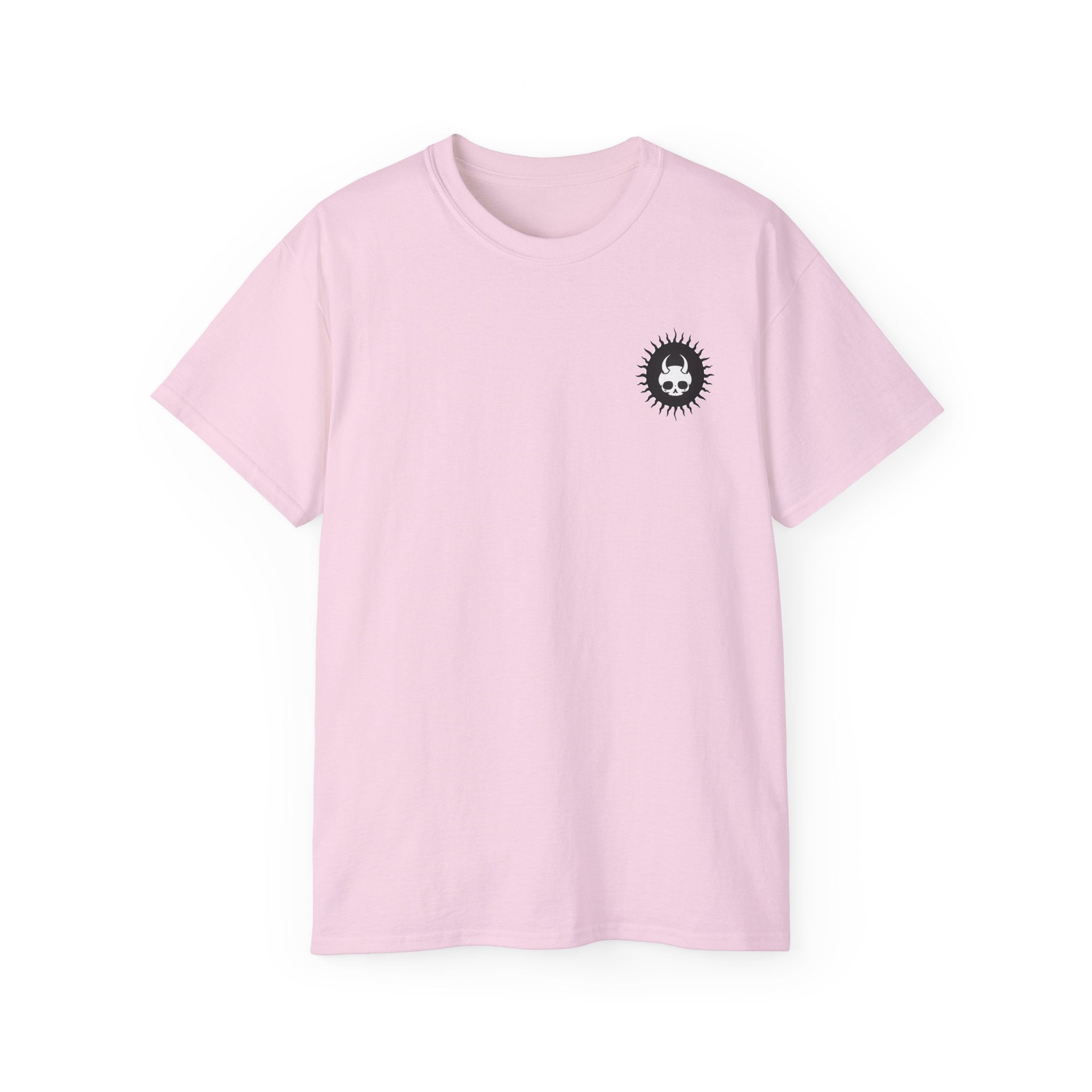 Live Among Demons - Unisex Cotton Tee (Back) - Damned Threads